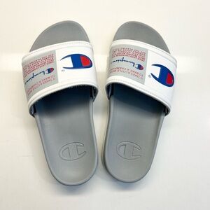 Champion Slides in White Size 4